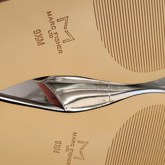 MARC FISHER Graceful Pointed Toe Slingback Flats. Leather. NWOT. Size 9.5 - Picture 7 of 7